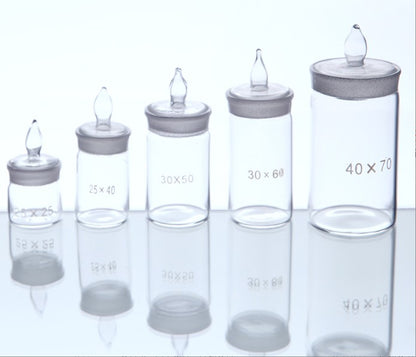 all form weighing bottle, high form weighing bottle, glass weighing sample bottle