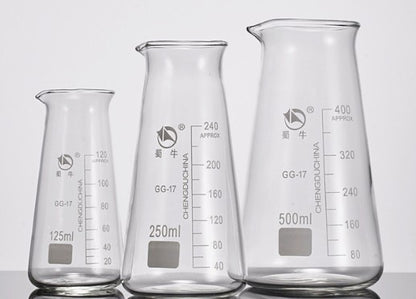 conical flask,Erlenmeyer flask,graduated cylinder,triangular flask,Volumetric flask,lab7th
