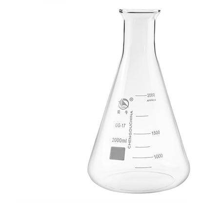 50ml ~5000ml Glass Erlenmeyer Flask , lab7th ,wide neck,glass conical flask Laboratory use, glass triangle flask