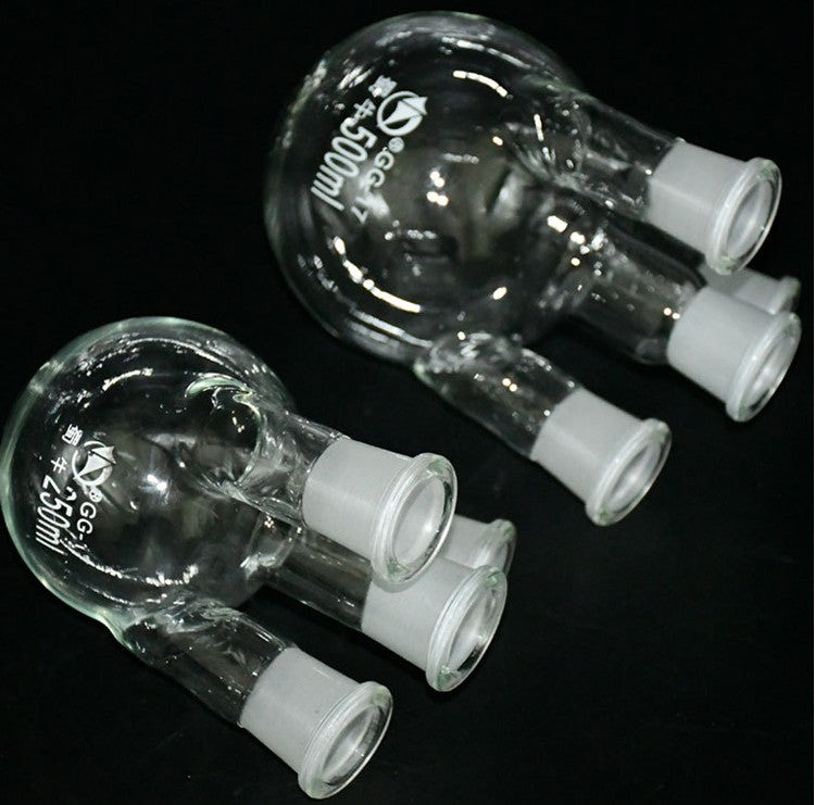 Four-neck Flask,High Temperature Resistant Thick-walled Round-bottom Flask,Distillation and Purification Flask,Lab7th