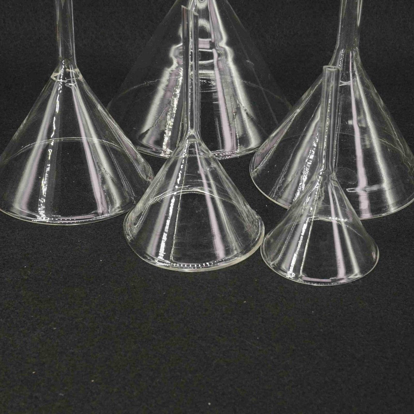 40mm-50mm-60mm-75mm-80mm-90mm-100mm-120mm-lab7th-Miniature-Lab-Glass-Funnel-Borosilicate-Glassware-Triangle-Funnel