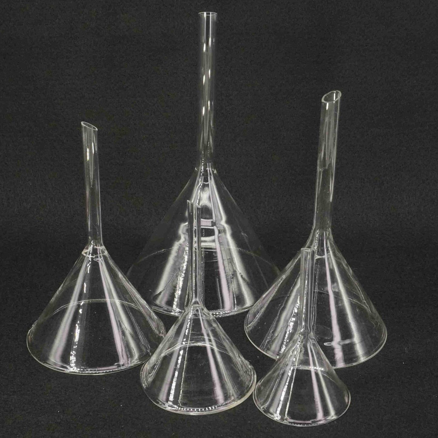 40mm-50mm-60mm-75mm-80mm-90mm-100mm-120mm-lab7th-Miniature-Lab-Glass-Funnel-Borosilicate-Glassware-Triangle-Funnel