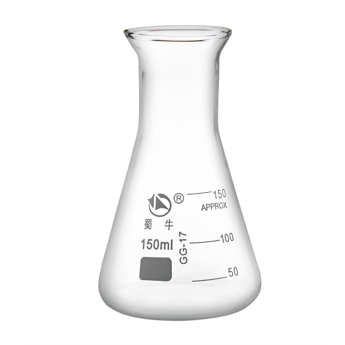 50ml ~5000ml Glass Erlenmeyer Flask , lab7th,narrow neck,glass conical flask Laboratory use, glass triangle flask