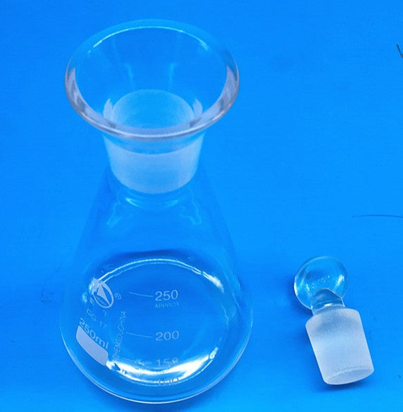 Iodine flask,Volumetric iodine flask,Iodine bottle,Conical flask with ground-in socket,lab7th